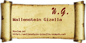 Wallenstein Gizella névjegykártya